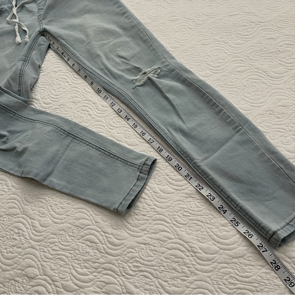 Highway Jeans Pull On Tie Waist Light Wash Jean Jeggings Size Small - Picture 10 of 12